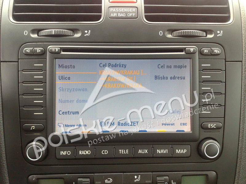 MFD2 CD/DX Polskie Menu Serwis Nawigacji