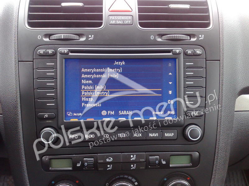 MFD2 CD/DX Polskie Menu Serwis Nawigacji